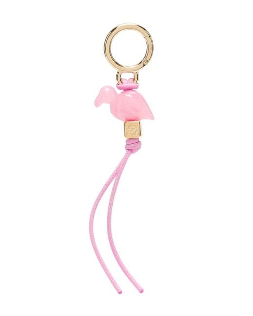 Loewe Pink Flamingo Dice Keyring