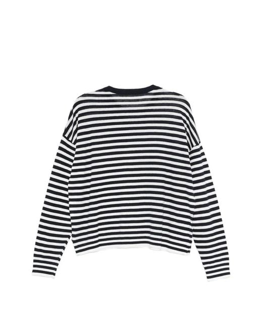 Closed Black Striped Sweater