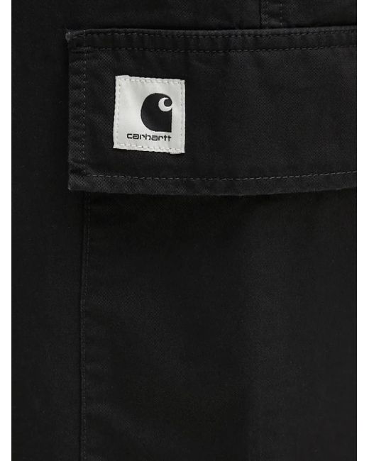Carhartt Black Cargo-Pocket Trousers