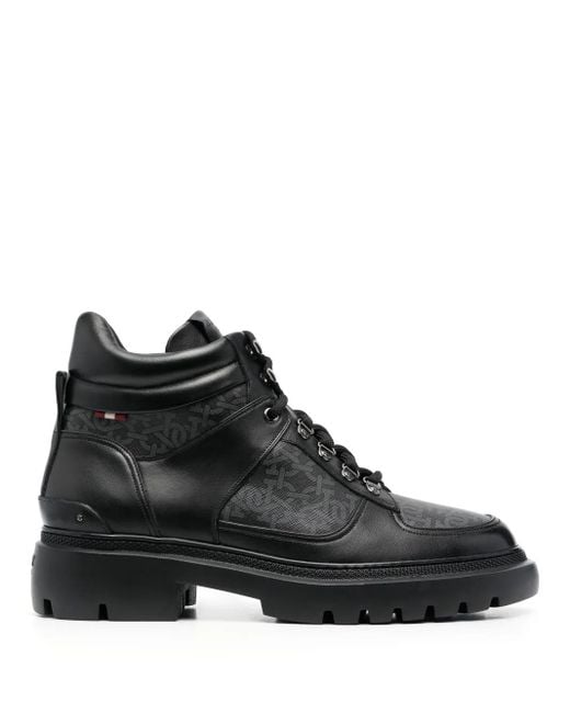 Bally Black Valensy Monogram Boots for men