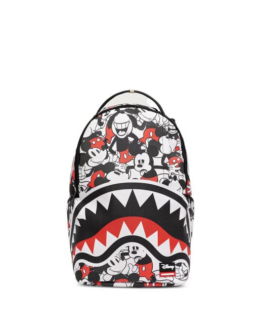 X Mickey Mouse Zaino Con Zip di Sprayground in White