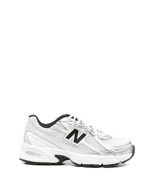 New Balance White 740 Sneakers