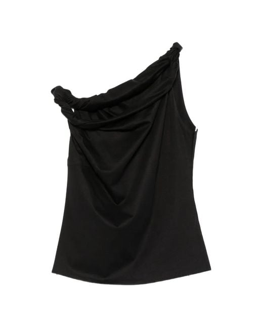 Rohe Black Off-Shoulder Top