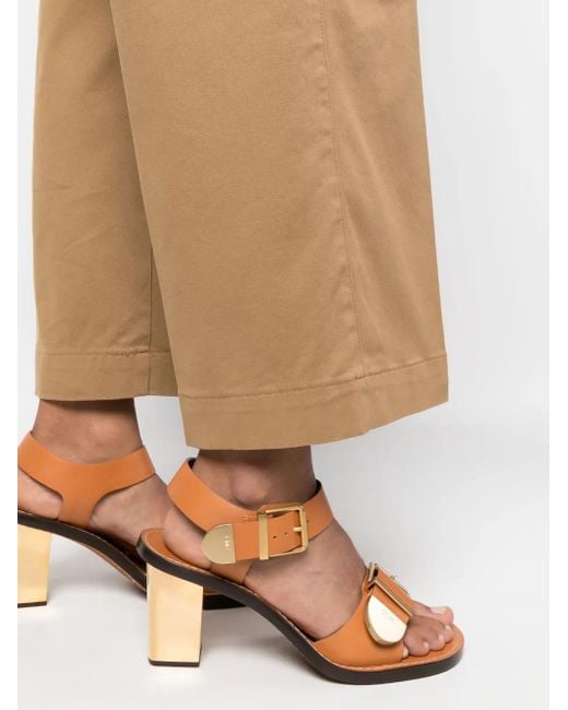 Polo Ralph Lauren Natural Wide-Leg Cotton Trousers
