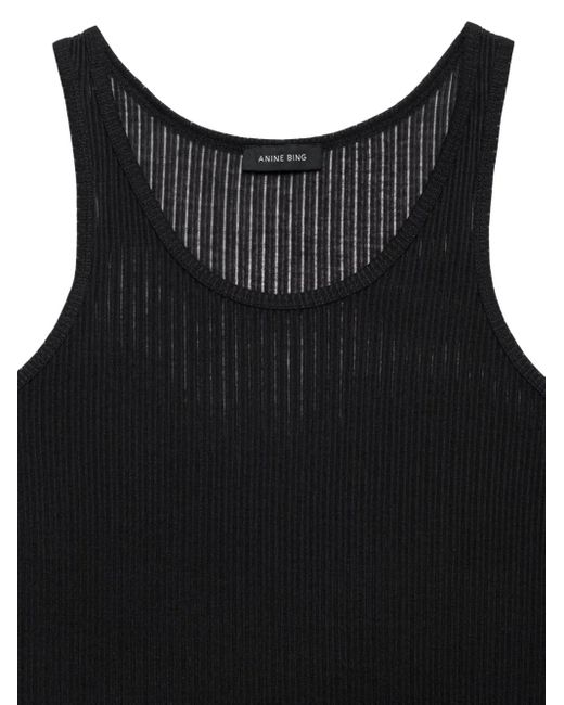 Anine Bing Black Eugene Tank