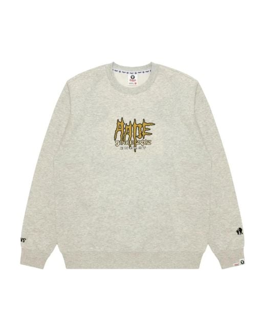 Sweat À Imprimé Graphique Aape By A Bathing Ape pour homme en coloris White