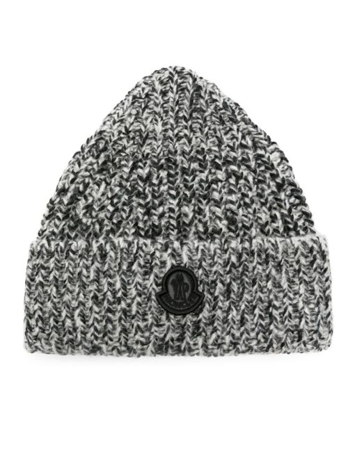 moncler gray beanie