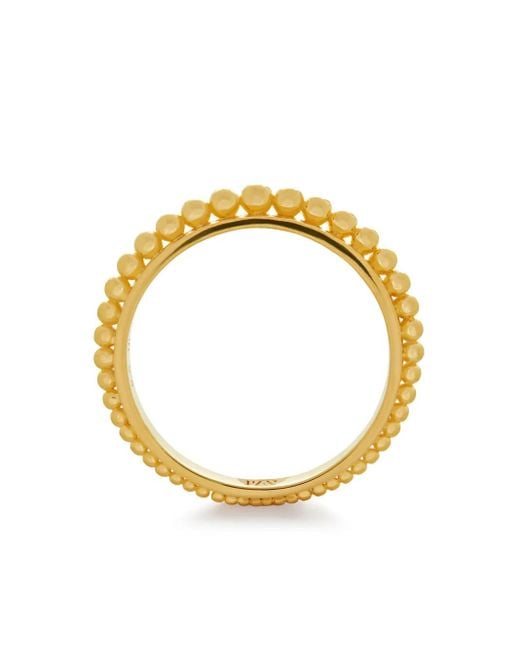Monica Vinader Metallic Deia Bead-Embellished Stacking Ring