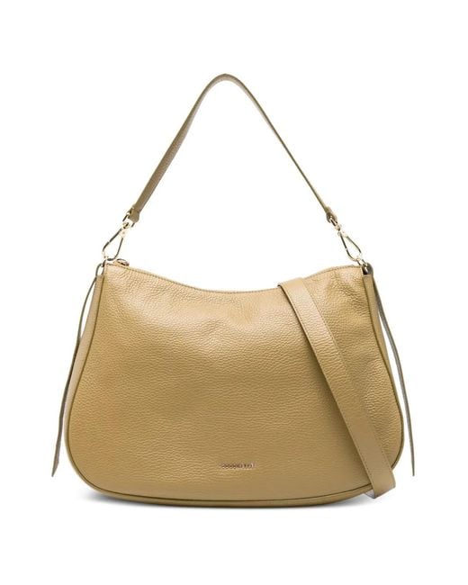 Coccinelle Natural Medium Nory Detachable-Strap Leather Shoulder Bag