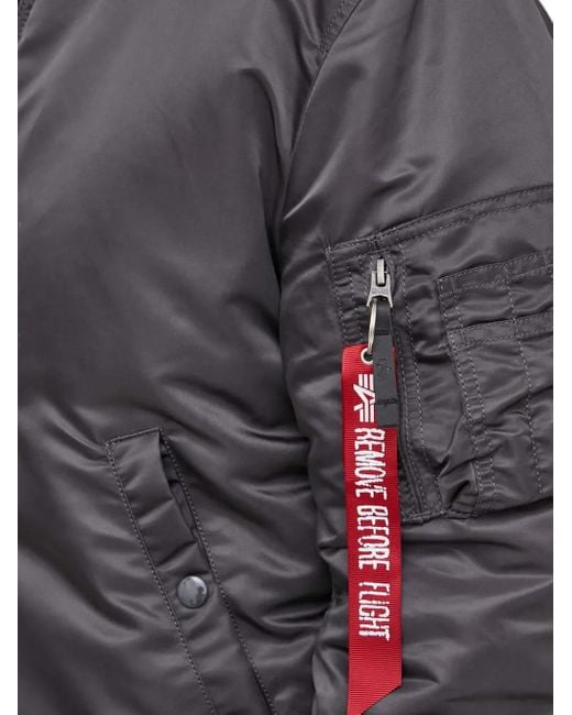Bomber Ma-1 Vf 59 di Alpha Industries in Gray da Uomo