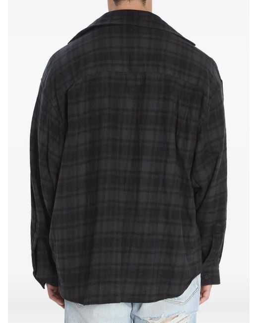 メンズ Balenciaga レイヤード シャツ Black