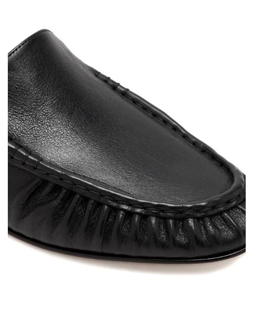 Vince Black Mules Tevin À Fronces