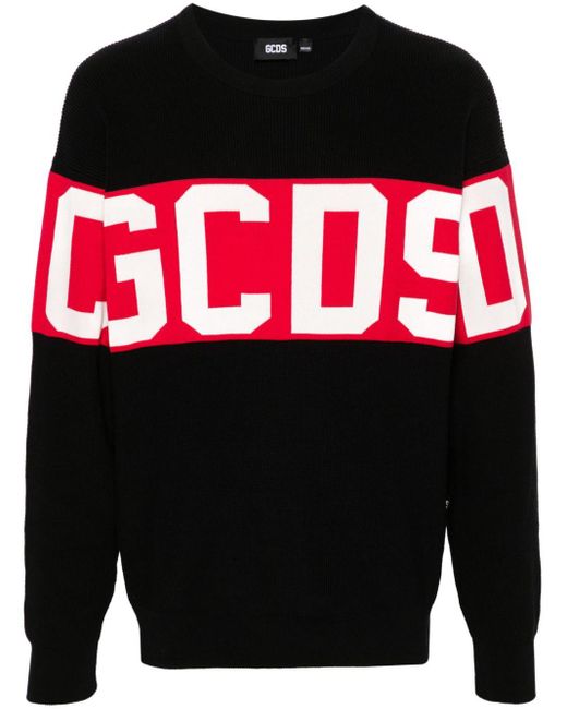 Jersey con logo Gcds de hombre de color Black