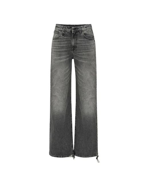 R13 Gray D'Arcy Loose-Fit Jeans