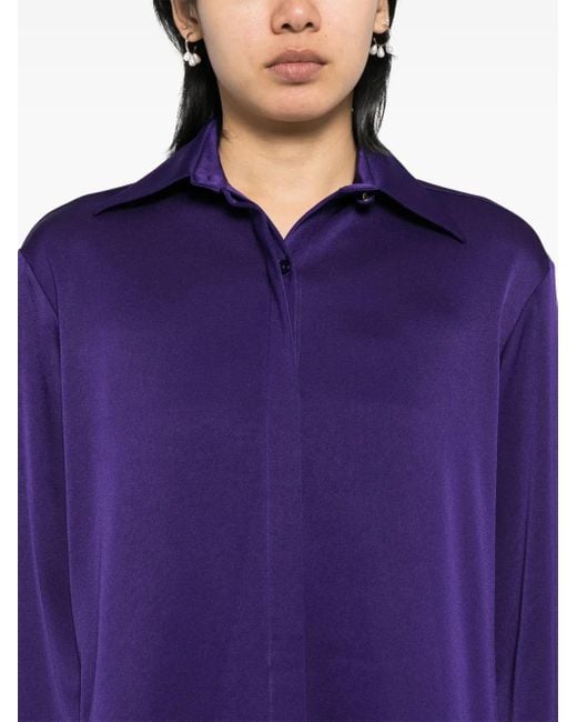 Alex Perry Purple Fitted Shirt