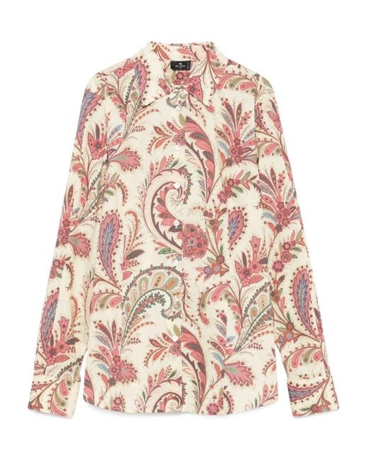Etro ペイズリー シャツ Pink