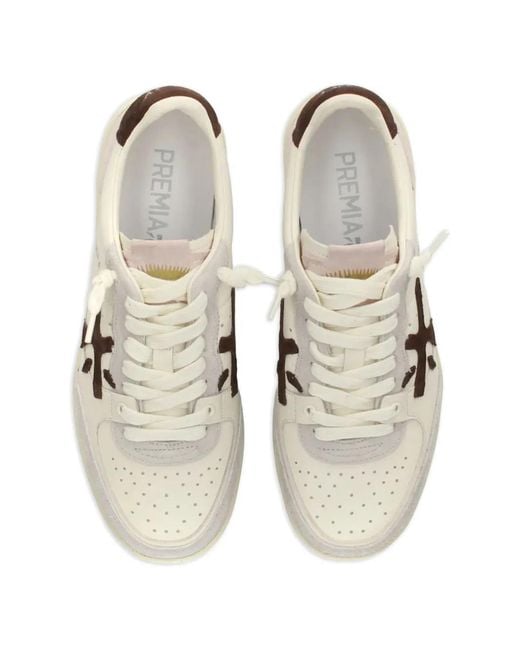 Premiata White Bskt Clayd 8234 Sneakers