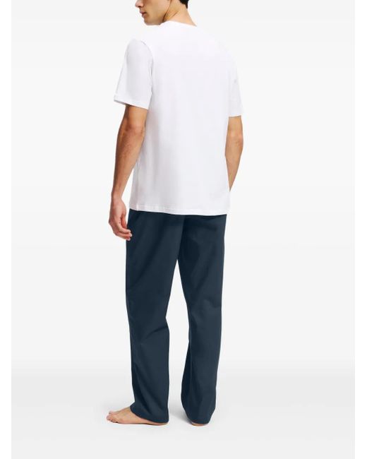 メンズ Karl Lagerfeld ショートスリーブ パジャマ White