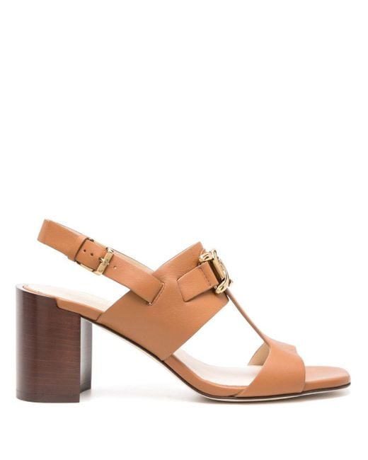Tod's Brown Kate 75mm Leather Sandals