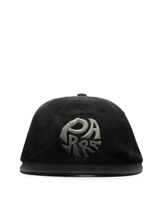 by Parra Black 1976 Logo 6-Panel Hat for men