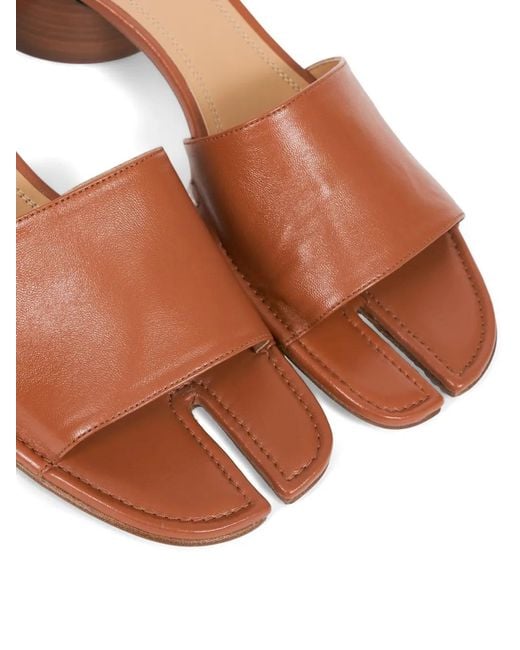 Maison Margiela Brown Tabi Mules