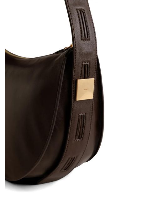 Yu Mei Brown Antonia Leather Shoulder Bag