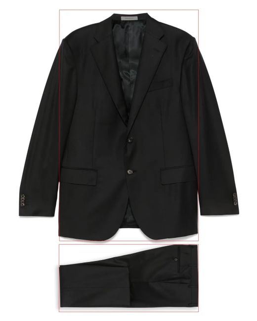Giacca Da Abito Monopetto di Corneliani in Black da Uomo