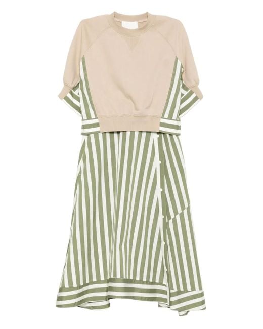 3.1 Phillip Lim Gestreepte Jurk in het White