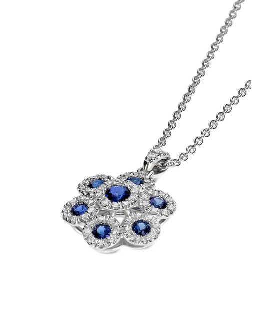 Leo Pizzo White 18K Augusta Sapphire And Diamond Necklace