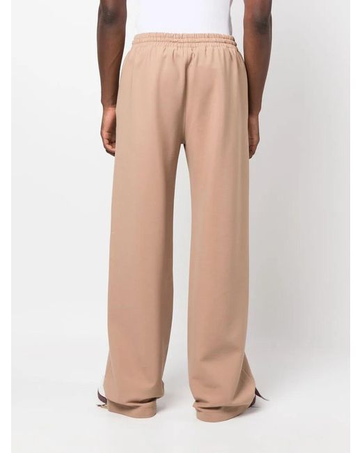 Off-White c/o Virgil Abloh Natural Embroidered-Logo Track Pants for men