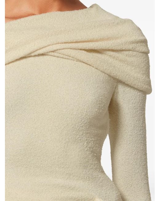 Isabel Marant Natural Fatene Draped Midi Dress