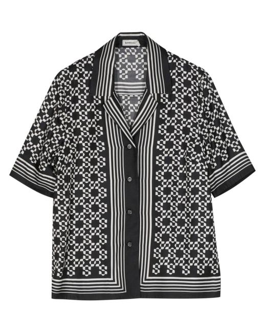 Jonathan Simkhai Black Koda Satin Shirt