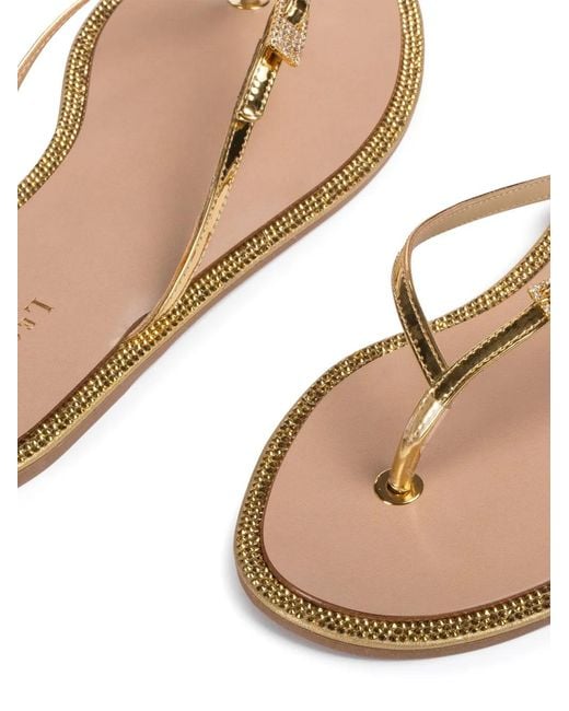 Le Silla Metallic Sahara Flip Flops
