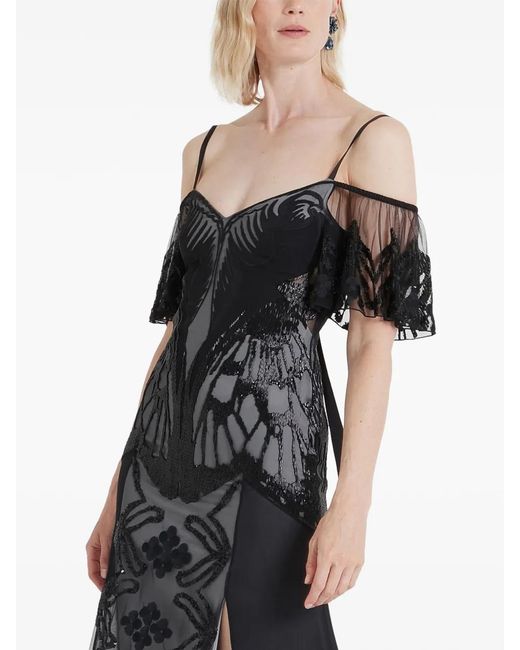 Temperley London Black Inez Maxi Dress