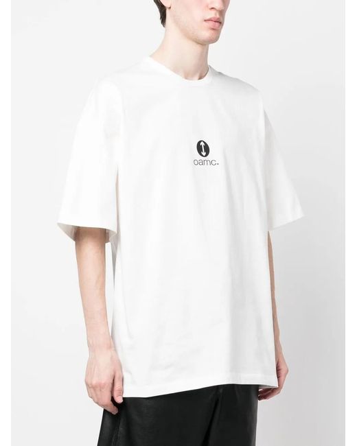 OAMC White Logo-Print T-Shirt for men