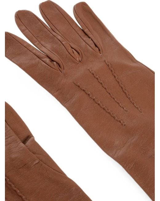 DSquared² Brown Opera Leather Gloves