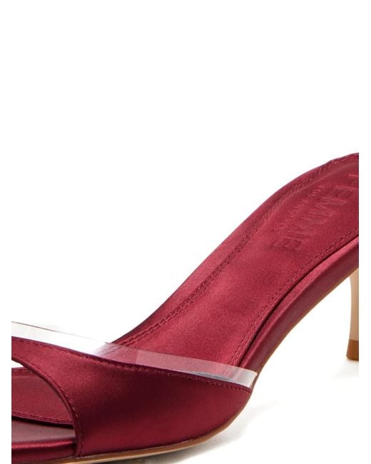 Femme LA Red Capri Open-Toe Mules