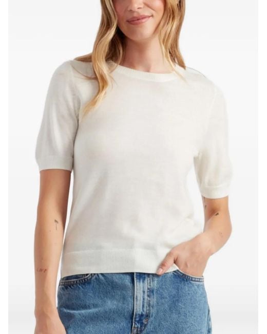 Chinti & Parker White Merino T-Shirt