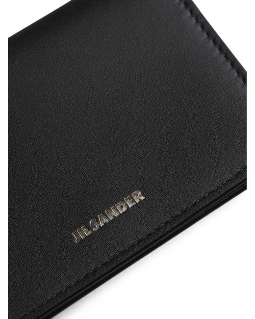 Jil Sander Black Logo-Print Cardholder for men