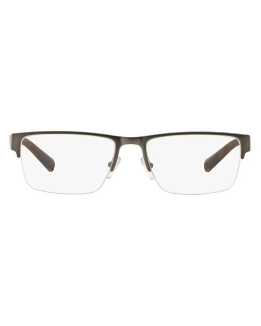 ARMANI EXCHANGE Gray Rectangle-Frame Sunglasses for men