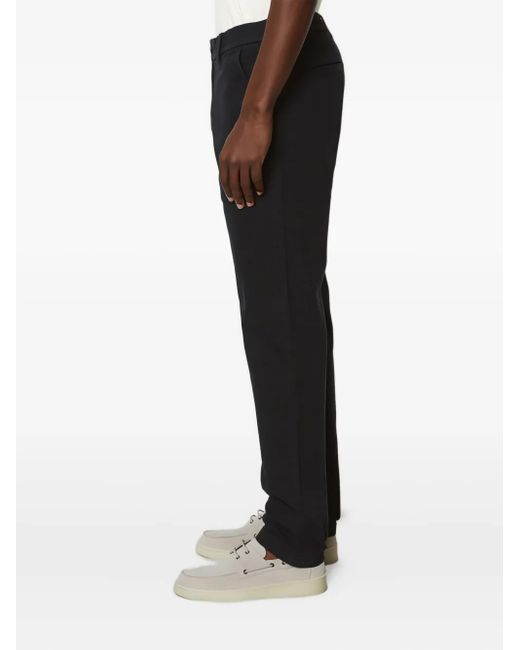 Marc O' Polo Black Button-Fastening Trousers for men