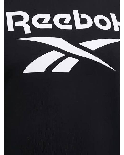 Reebok Black Logo Crew-Neck Sweatshirt for men