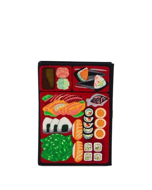 Olympia Le-Tan Bento Box Embroidered Clutch Bag