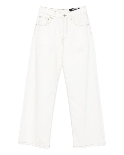 Jacquemus White Le De-Nimes Large