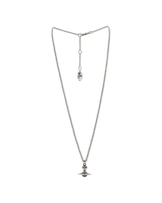 Vivienne Westwood White Orb Pendant Necklace