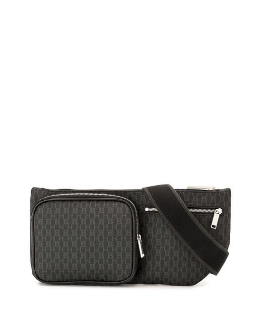 BOSS by HUGO BOSS Monogram-print Belt Bag in Gray for Men | Lyst