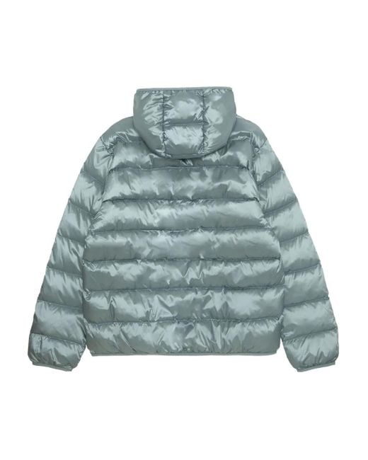 Plumífero con logo Moonface y capucha Aape By A Bathing Ape de hombre de color Blue