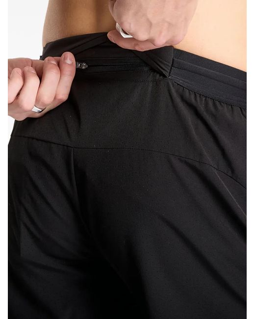 Represent Black Logo-Detail Track Shorts for men