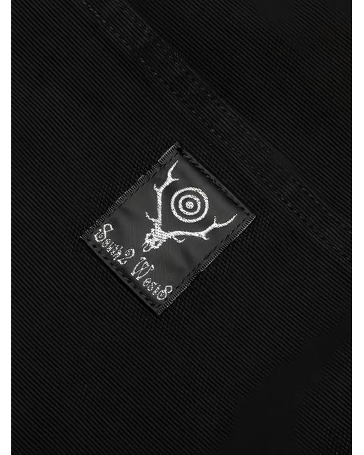 South2 West8 Black Double-Knee Trousers for men
