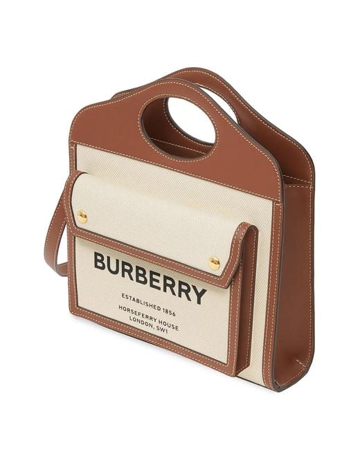 Burberry White Mini Pocket Bag